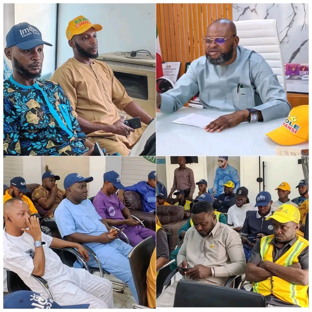 COMMISSIONER OLAGUNJU RALLIES IMOLE YOUTH CORPS COORDINATORS ON ACCORD MEMBERSHIP DRIVE AND VOTER REGISTRATION